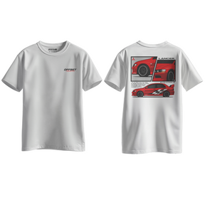 Camiseta Streetwear Automotiva Evo IX branca