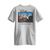 Camiseta Automotiva "Pressão Não É Presunto" #1 branca