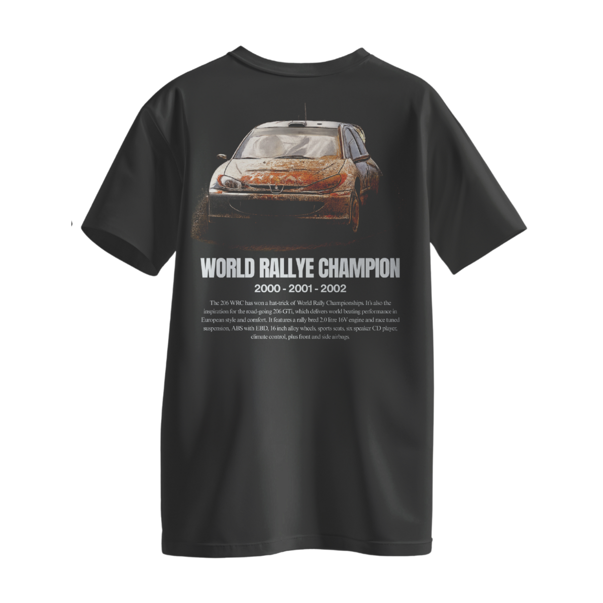 Camiseta Streetwear Automotiva 206 Rallye