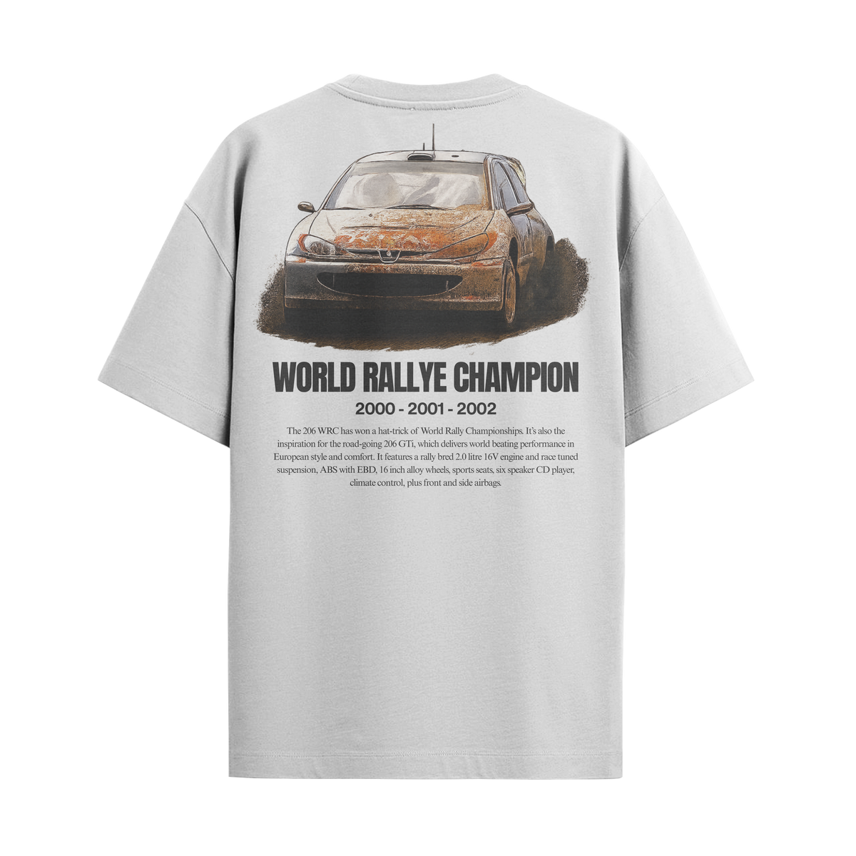 Camiseta Streetwear Automotiva 206 Rallye