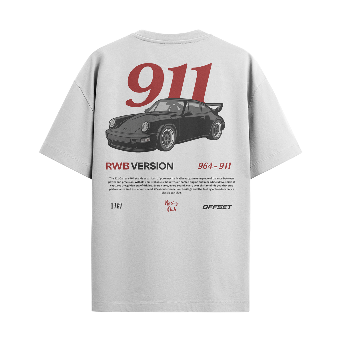 Camiseta Streetwear Automotiva 911 RWB