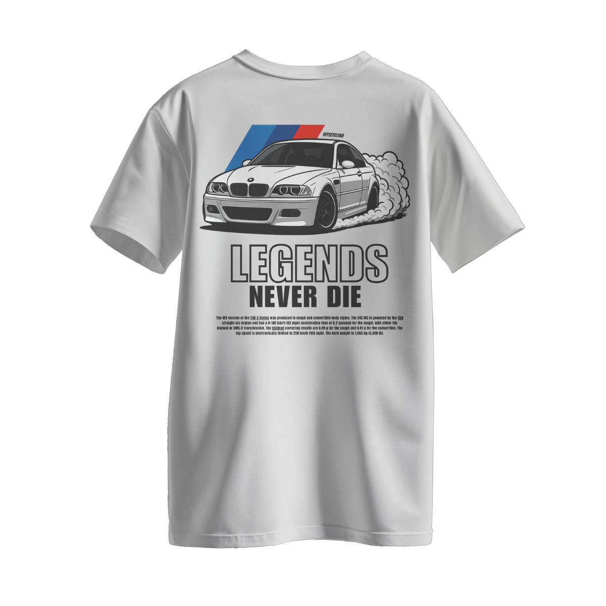 Camiseta Streetwear Automotiva "BMW M3 Legends"