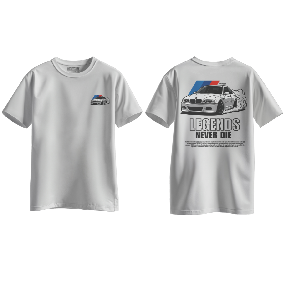 Camiseta Streetwear Automotiva "BMW M3 Legends"