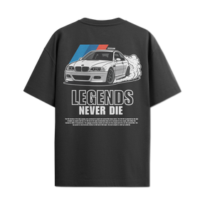 Camiseta Streetwear Automotiva BMW M3 Legends Preto