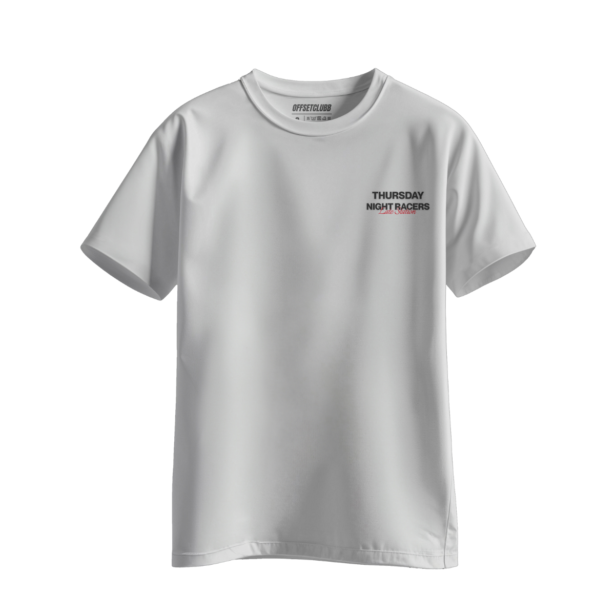 Camiseta Streetwear Automotiva Branca Thursday Night Racers