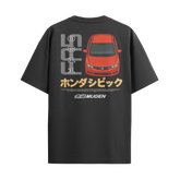 Camiseta Streetwear Automotiva Civic SI FA5 preta
