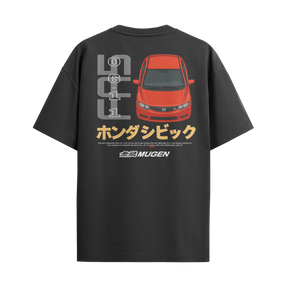 Camiseta Streetwear Automotiva Civic SI FA5 preta