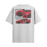 Camiseta Streetwear Automotiva Evo IX branca