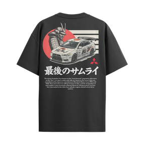 Camiseta Streetwear Automotiva Evo X Samurai Preta