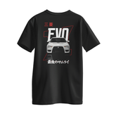 Camiseta Streetwear Automotiva Evo X preta