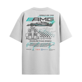 Camiseta Streetwear Automotiva Mercedes F1
