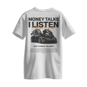 Camiseta Streetwear Automotiva Money Talks I Listen