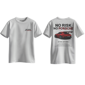 Camiseta Streetwear Automotiva No Risk No Porsche