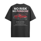 Camiseta Streetwear Automotiva No Risk No Porsche