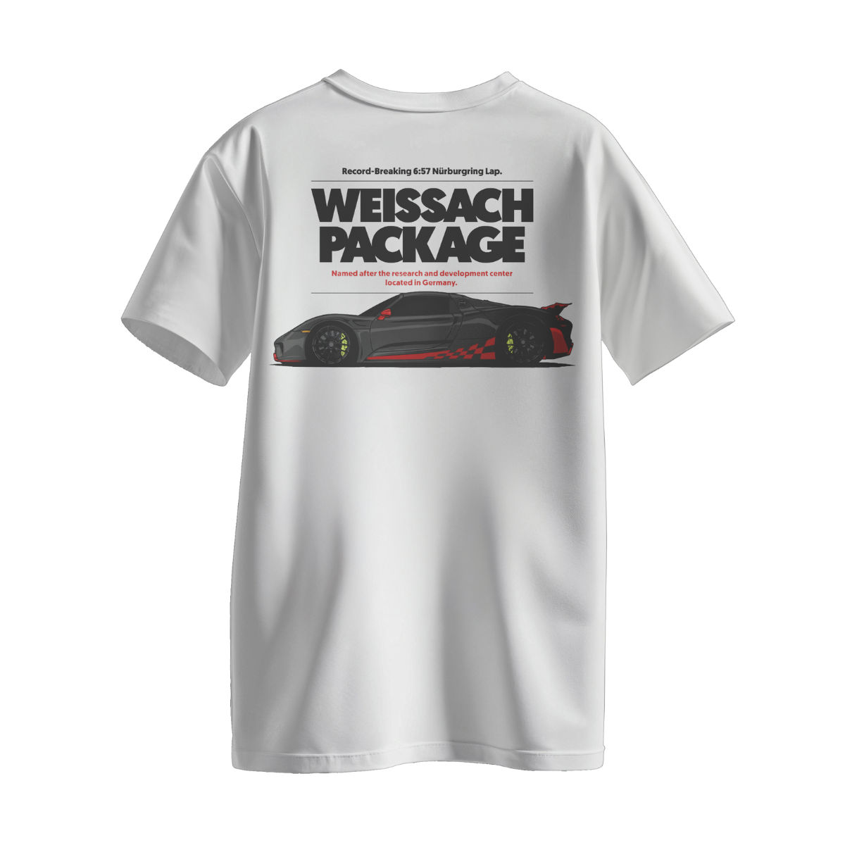 Camiseta Streetwear Automotiva Porsche 918 Spyder