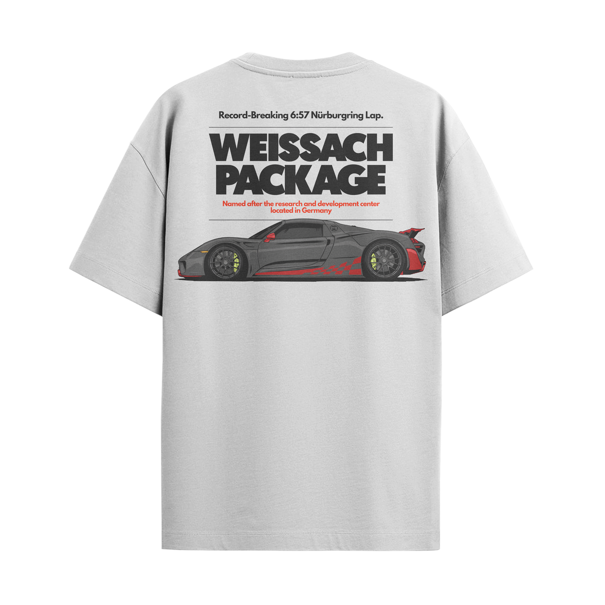 Camiseta Streetwear Automotiva Porsche 918 Spyder