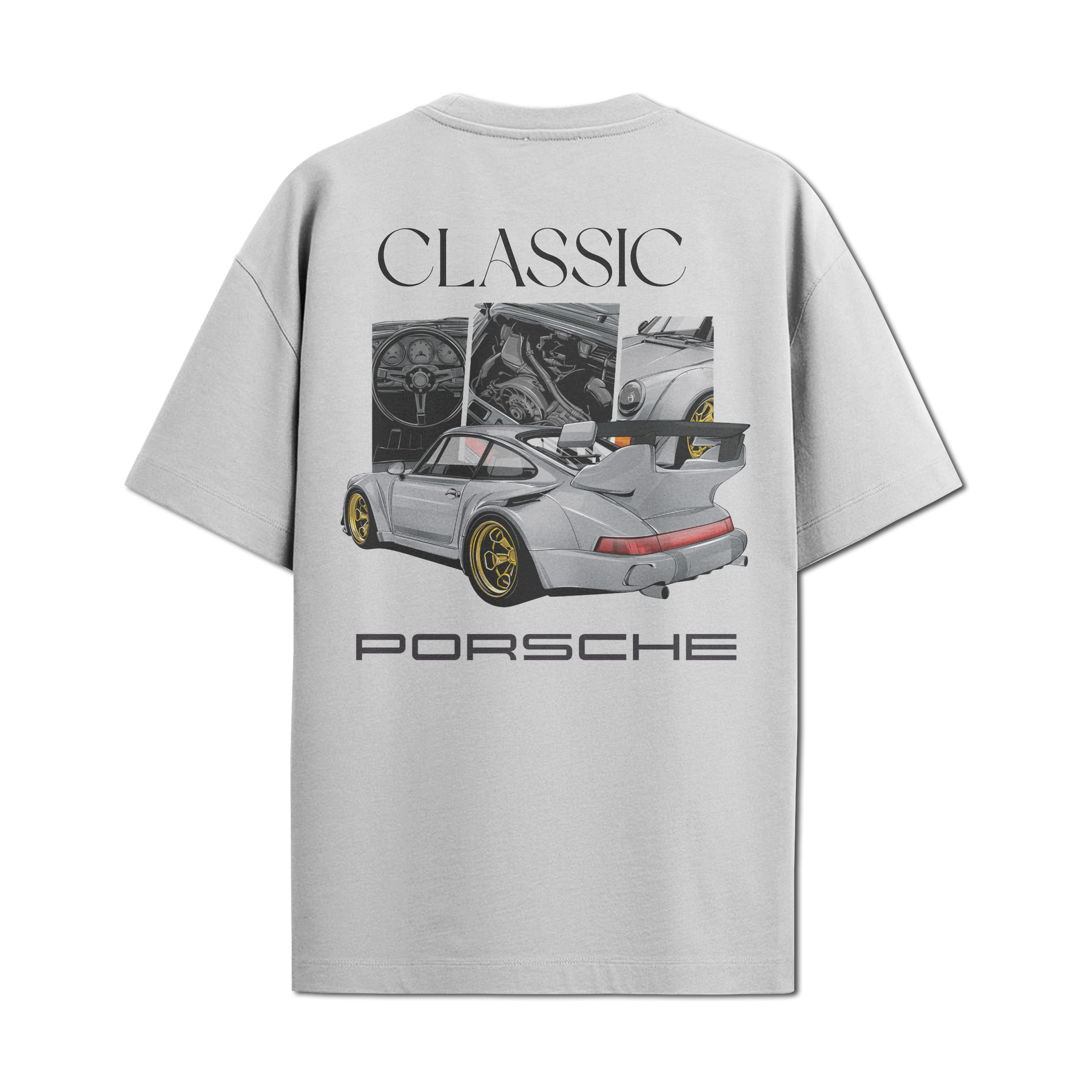 Camiseta Streetwear Automotiva Porsche Classic