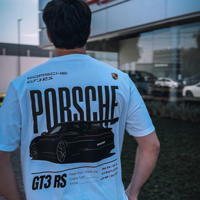 Camiseta Streetwear Automotiva Porsche GT3 RS Monograph