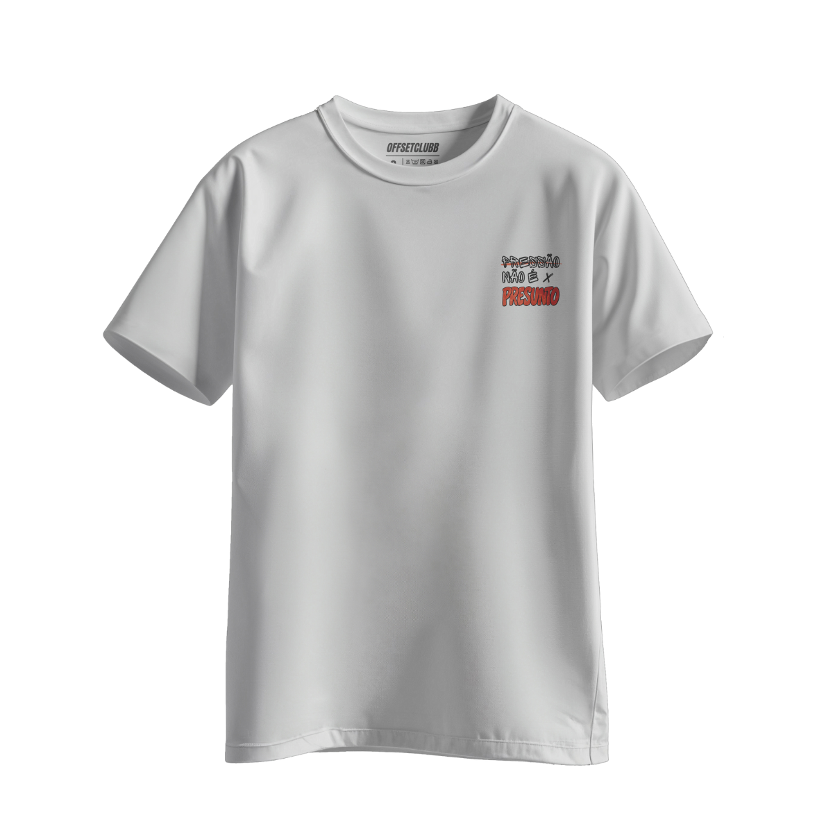 Camiseta Automotiva "Pressão Não É Presunto" #1