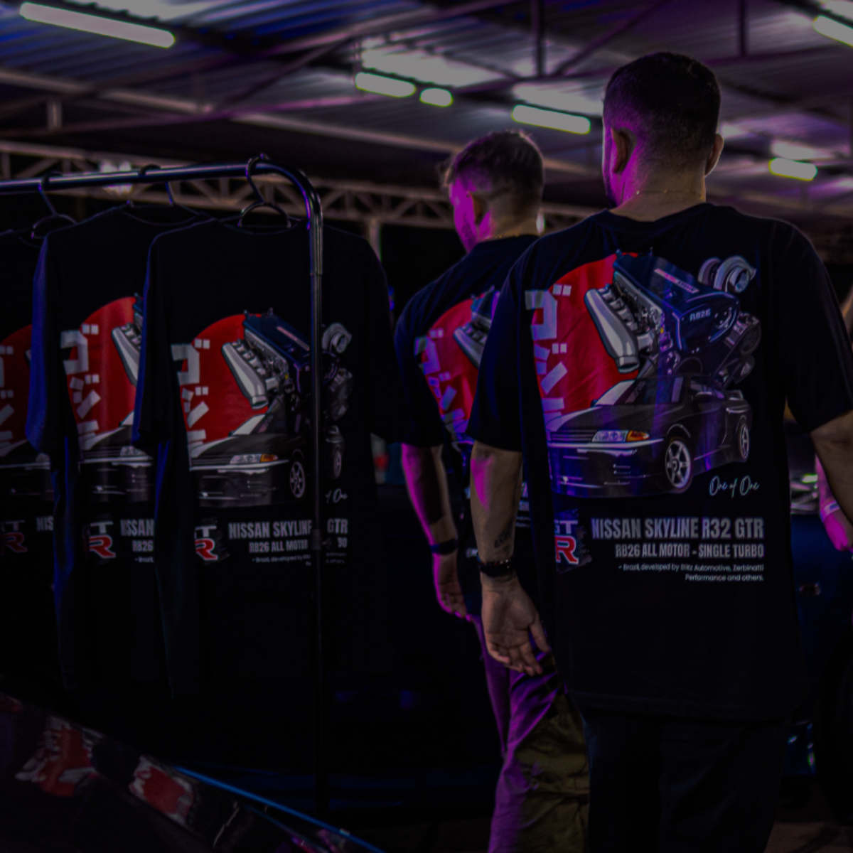 Camiseta Streetwear Automotiva Preta "Skyline R32 GTR"