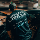 Camiseta Streetwear Automotiva Racing Club preta