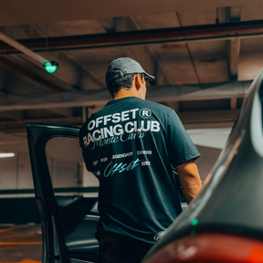 Camiseta Streetwear Automotiva Racing Club preta
