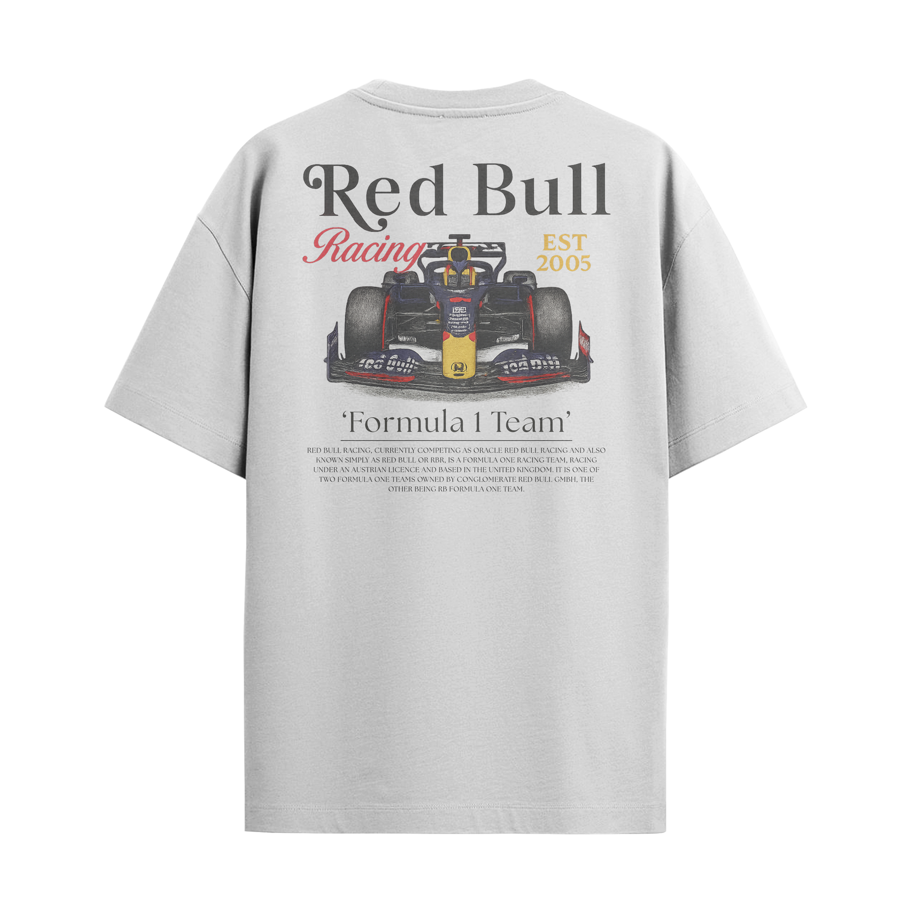 Camiseta Streetwear Automotiva Red Bull Team