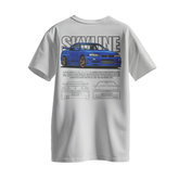 Camiseta Streetwear Automotiva "Skyline R34 Concept"