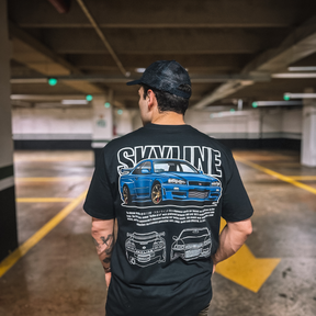 Camiseta Streetwear Automotiva "Skyline R34 Concept"