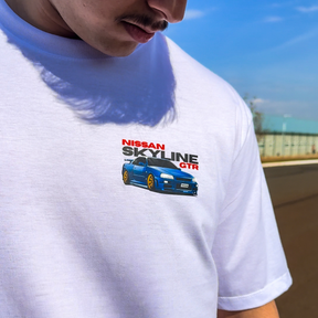 Camiseta Streetwear Automotiva Skyline R34 GTR